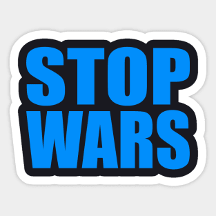 Stop wars Sticker